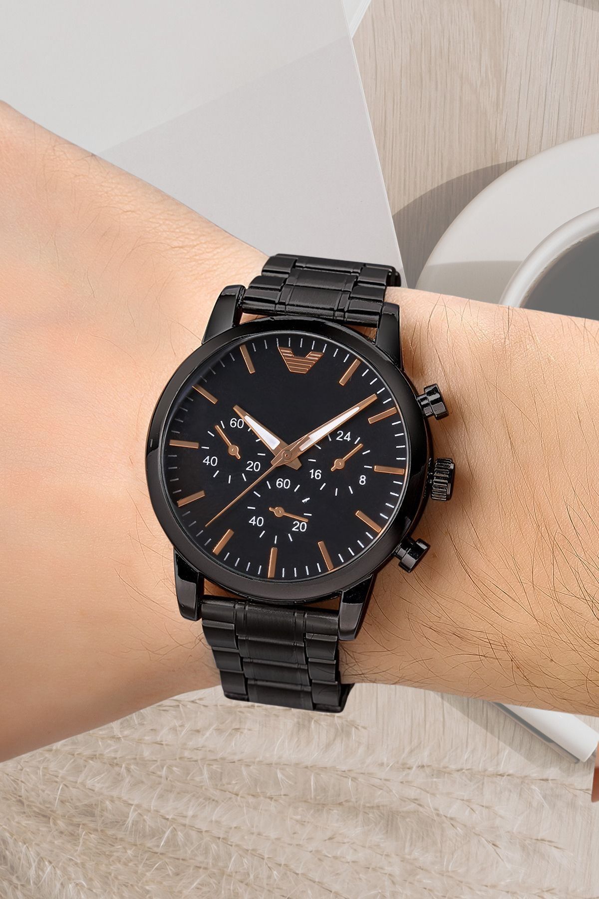 Dekoratif Kadran Metal Kordon Erkek Kol Saati