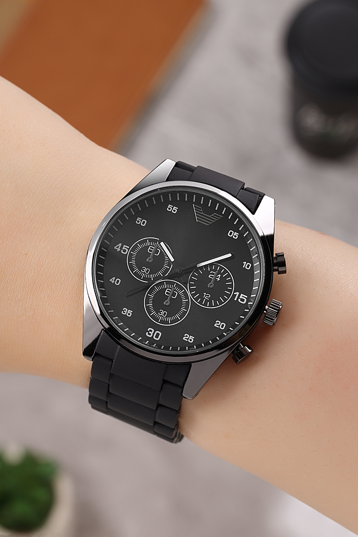 Dekoratif Kadran Silikon Kordon Unisex Kol Saati