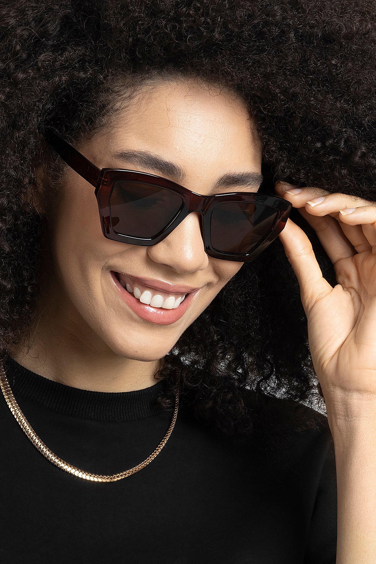 Kahverengi Kadın Güneş Gözlüğü PL22KG002R002