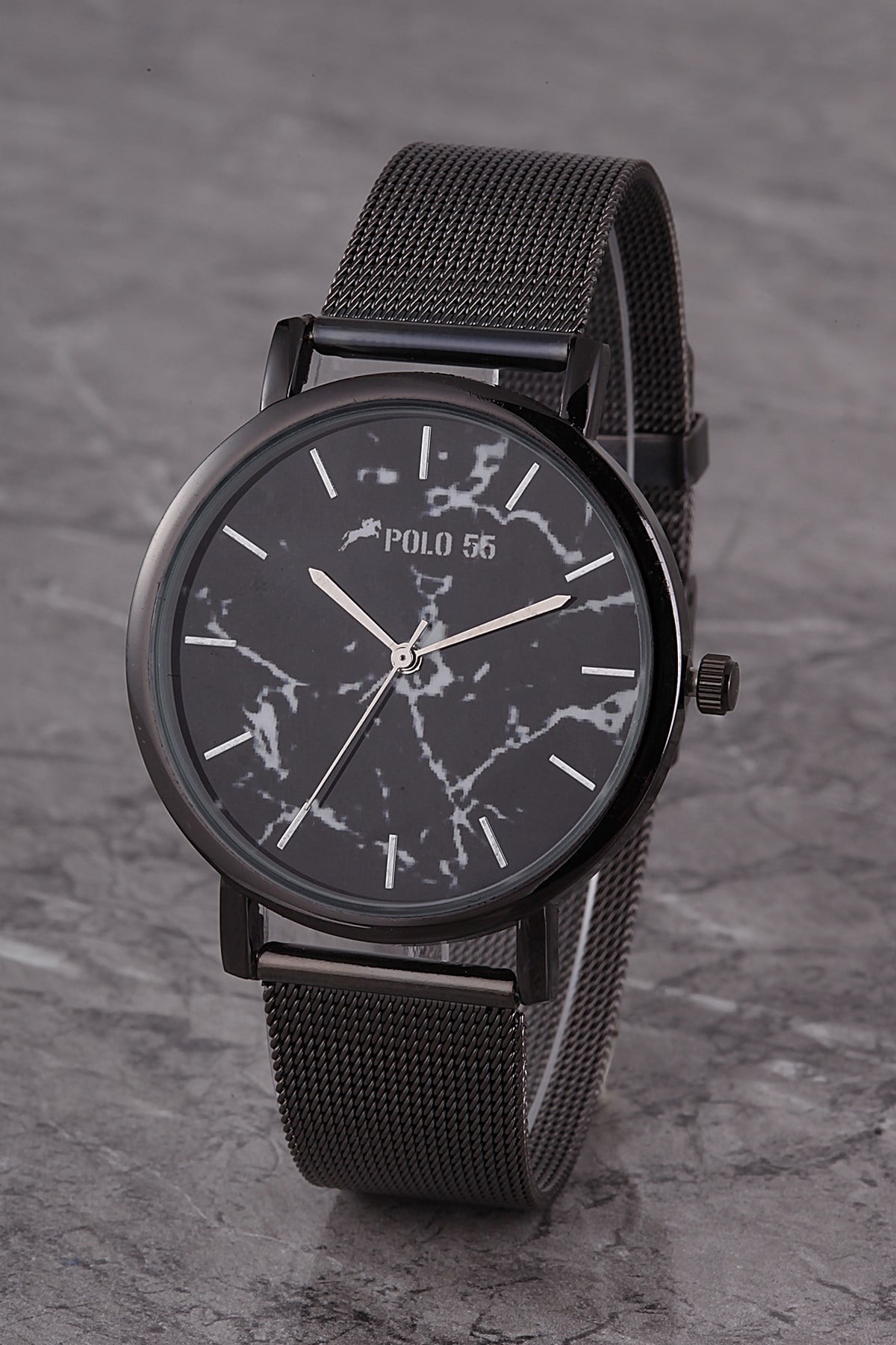 Mermer Desenli Kadran Hasır Kordon