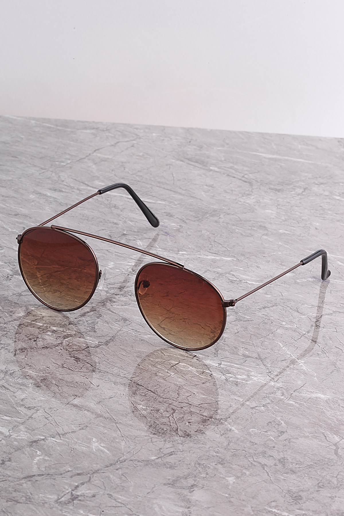PL21UG007R09 Unisex Kahverengi Güneş Gözlüğü