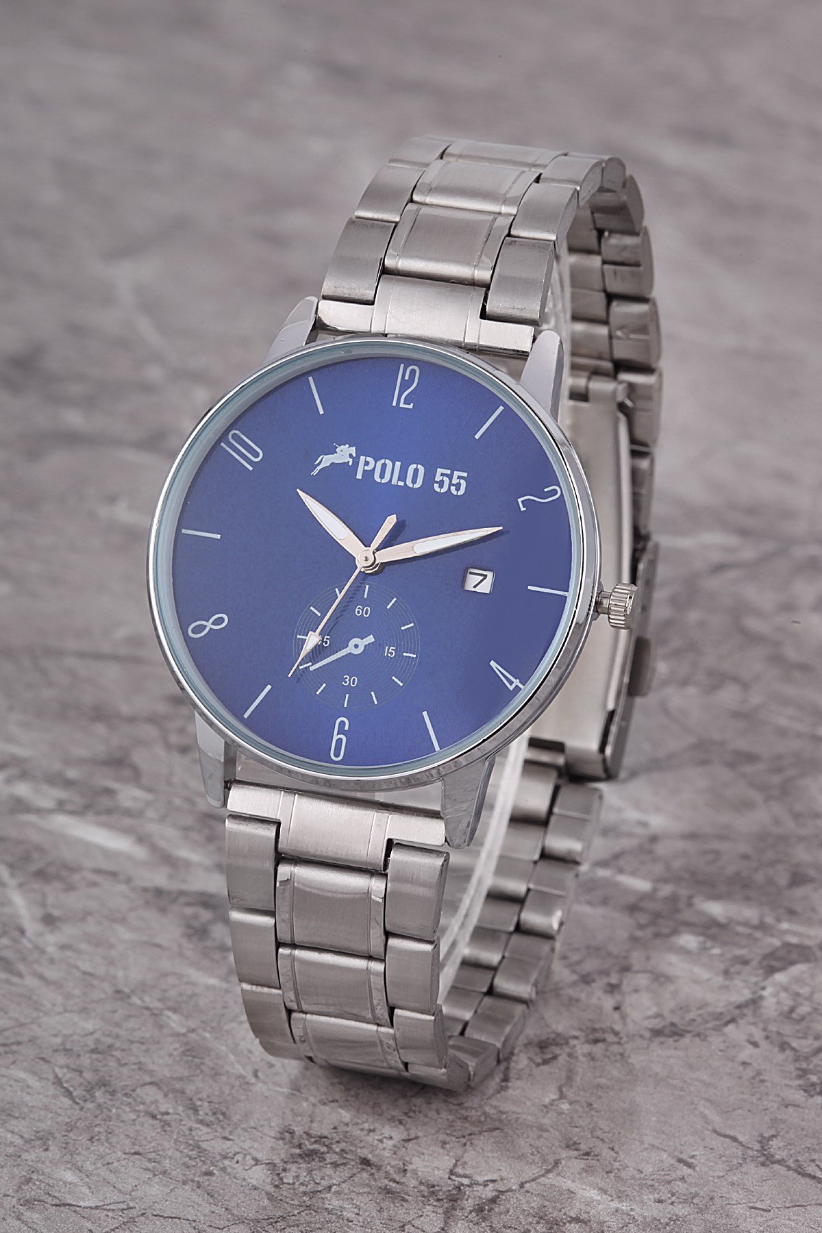 PLEM002R03 ERKEK SAAT ÇİZGİLİ GÖSTERGELİ BASIC KADRAN METAL KORDON