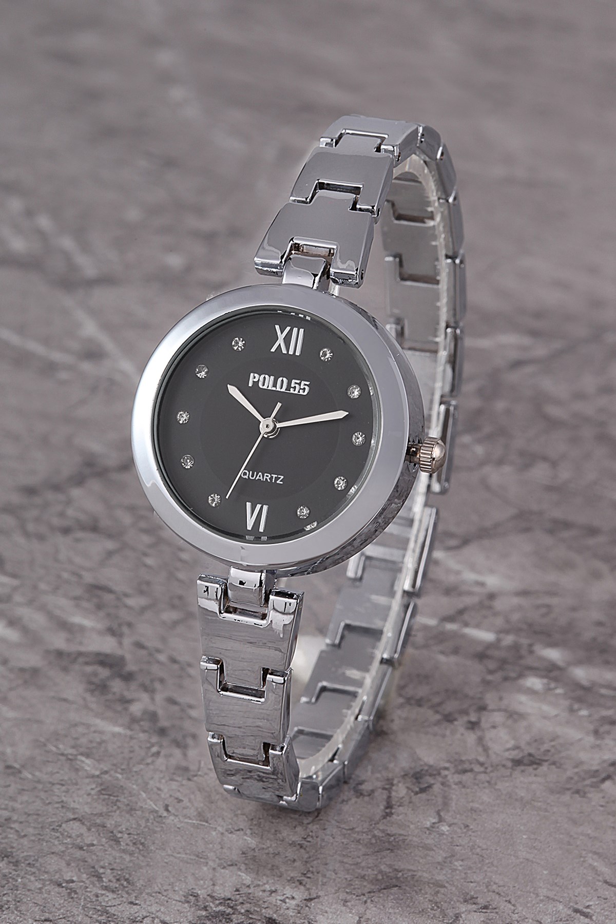 PLKM011R03 KADIN SAAT TAŞ DETAYLI KADRAN ŞIK METAL KORDON