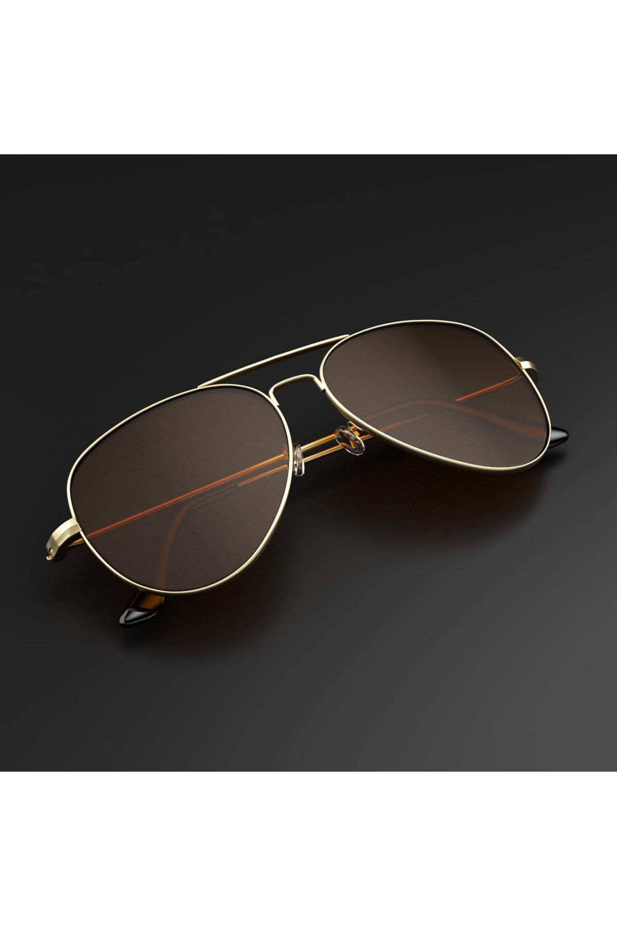 Polarize Aviator Damla Gold-kahverengi Kadın Güneş Gözlüğü