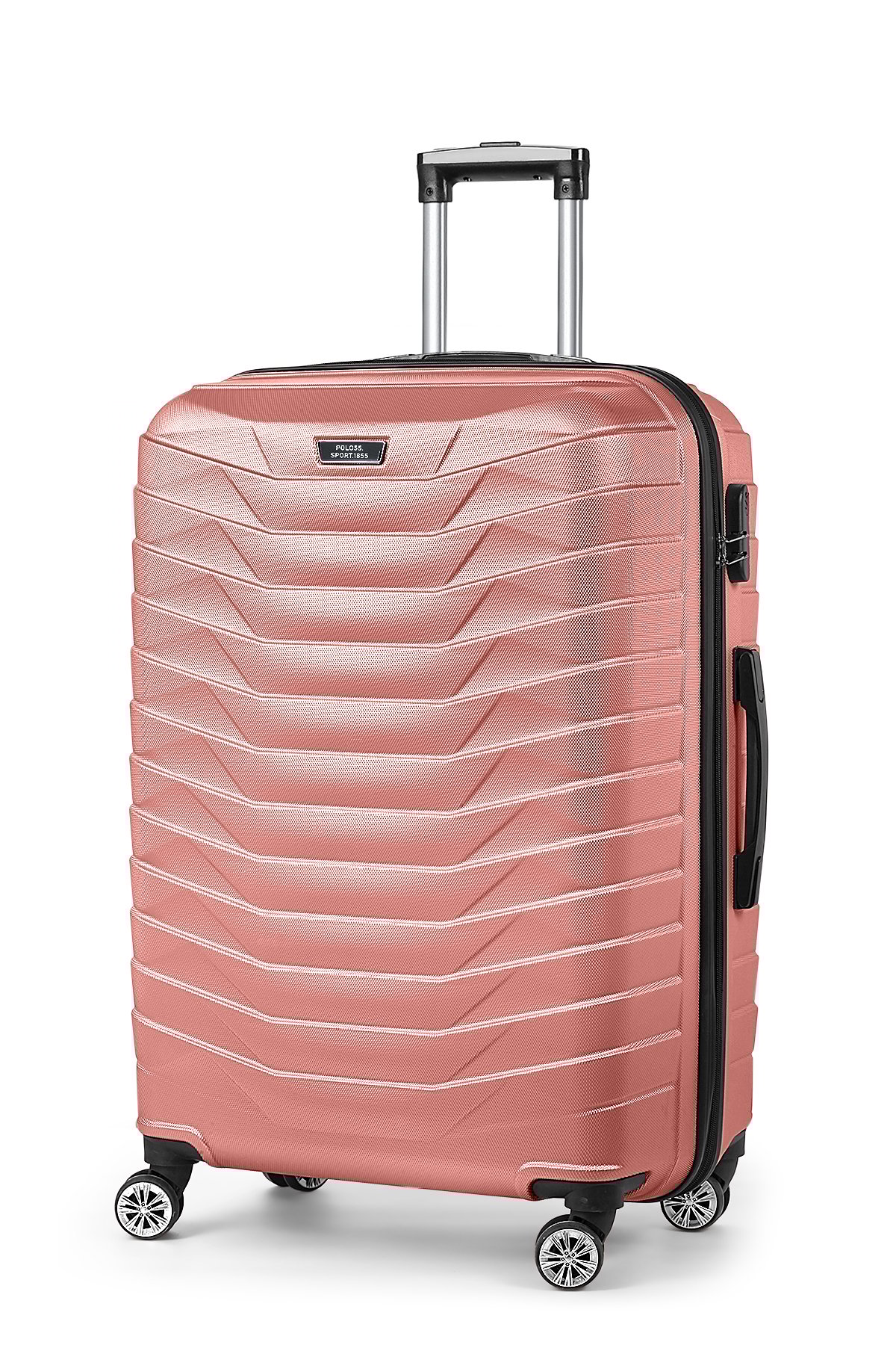 Polo55 ABS Büyük Boy Valiz Pembe