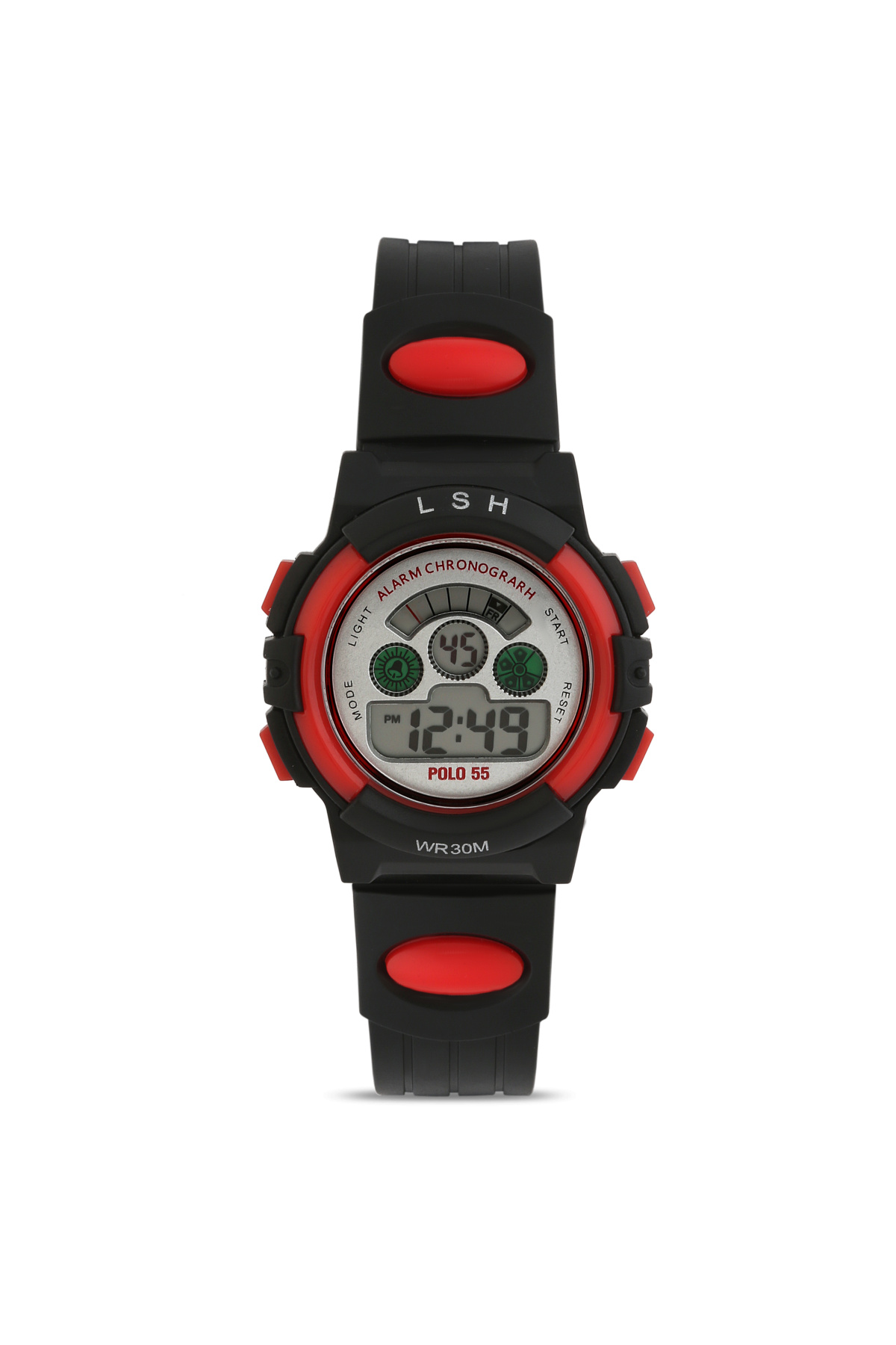 POLO55 Dijital Çocuk Kol Saati Kırmızı PLCDJT2310R2