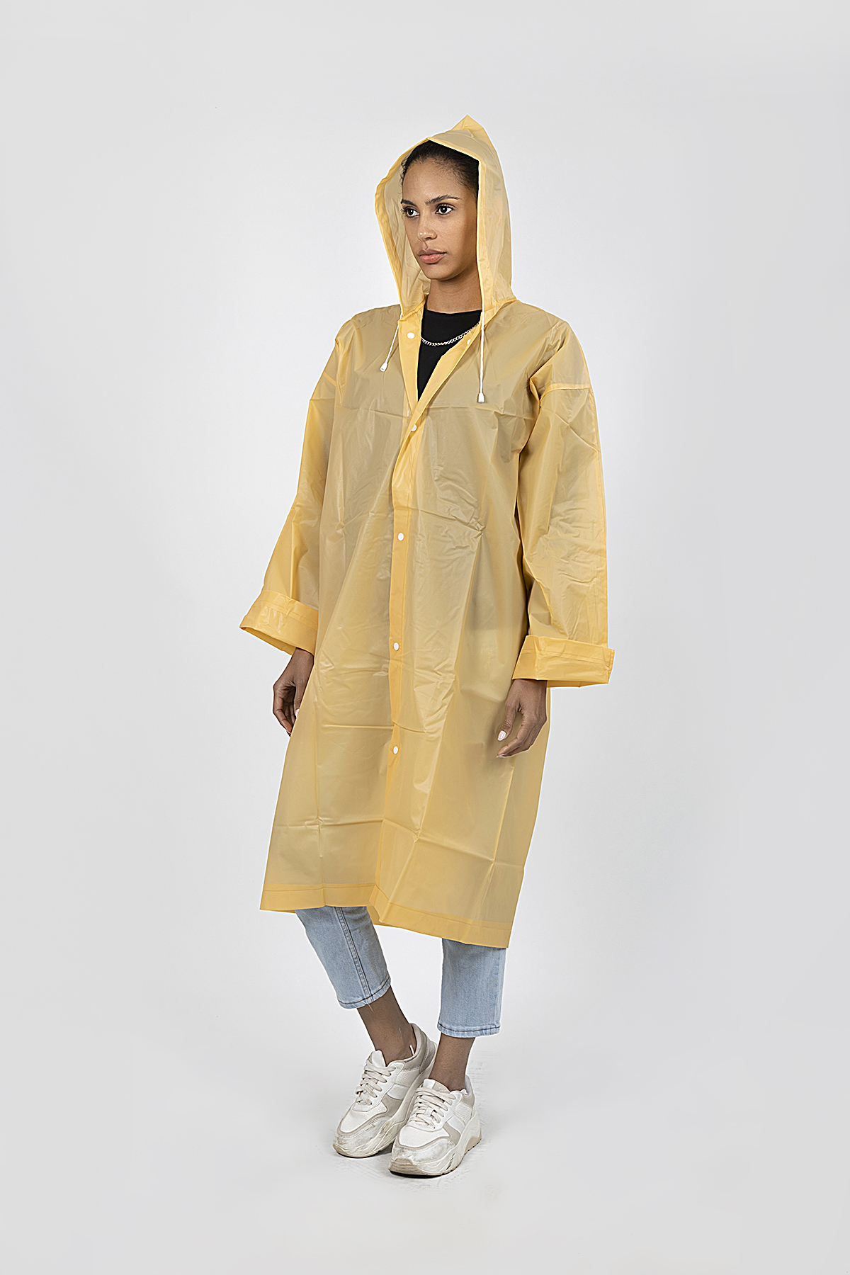 POLO55  Kapüşonlu Çıtçıtlı Yağmurluk ve Rüzgarlık