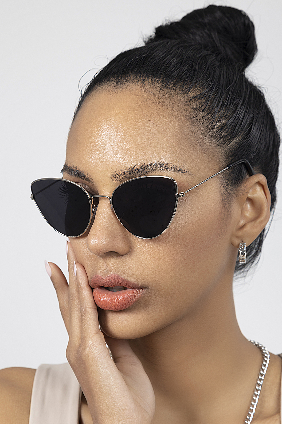 Polo55 Metal Çerçeve Cateye Kadın Güneş Gözlüğü