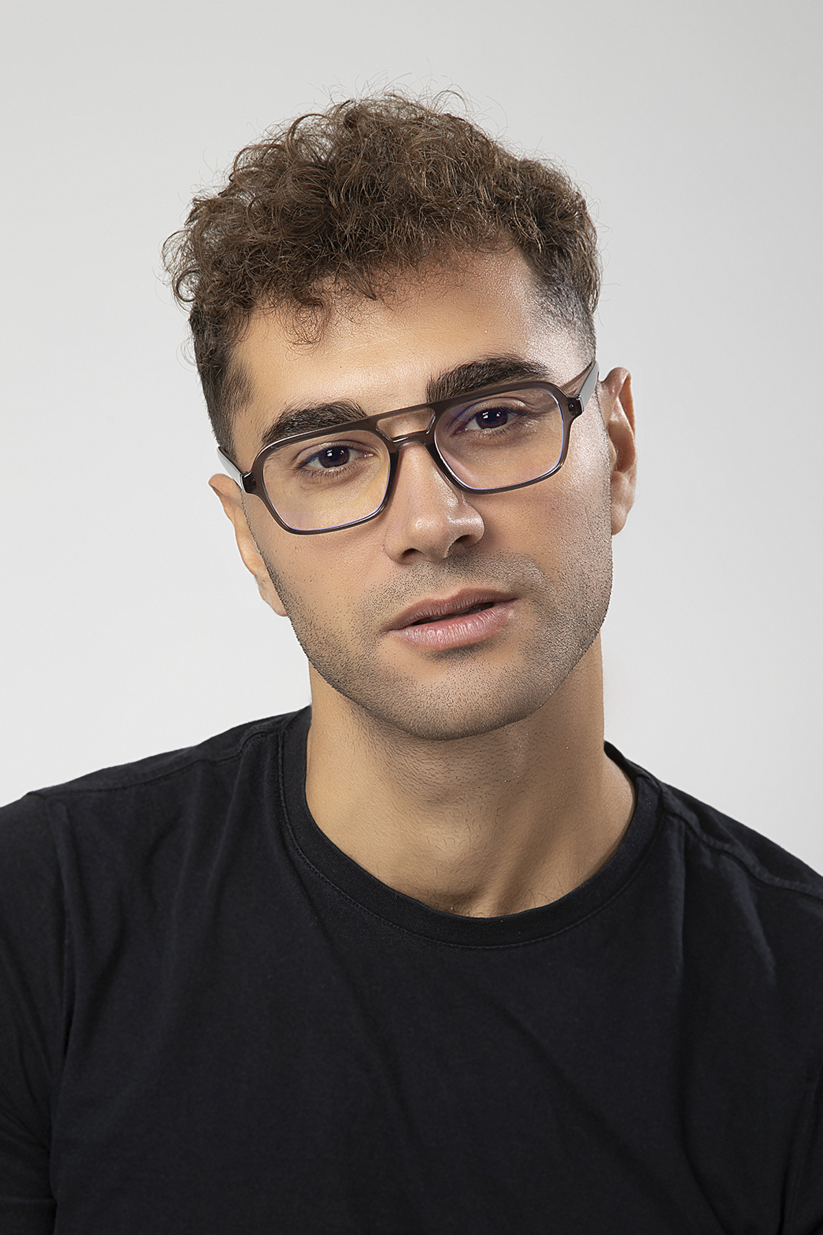 POLO55 Mod Pilot Midi Model Erkek B-Block Mavi Işık Korumalı Gözlük