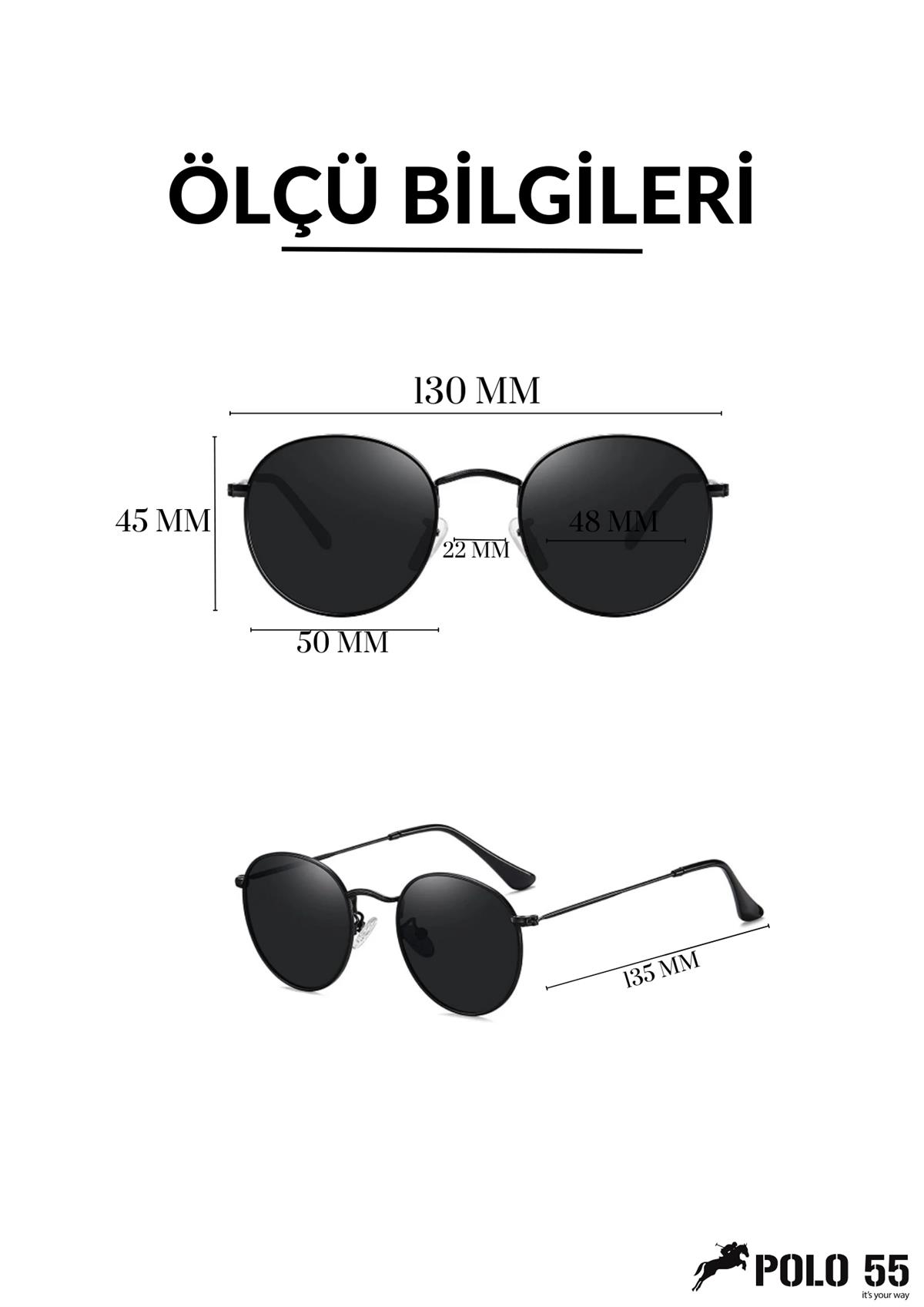POLO55 Pl21ug002r03 Siyah Unisex Güneş Gözlüğü
