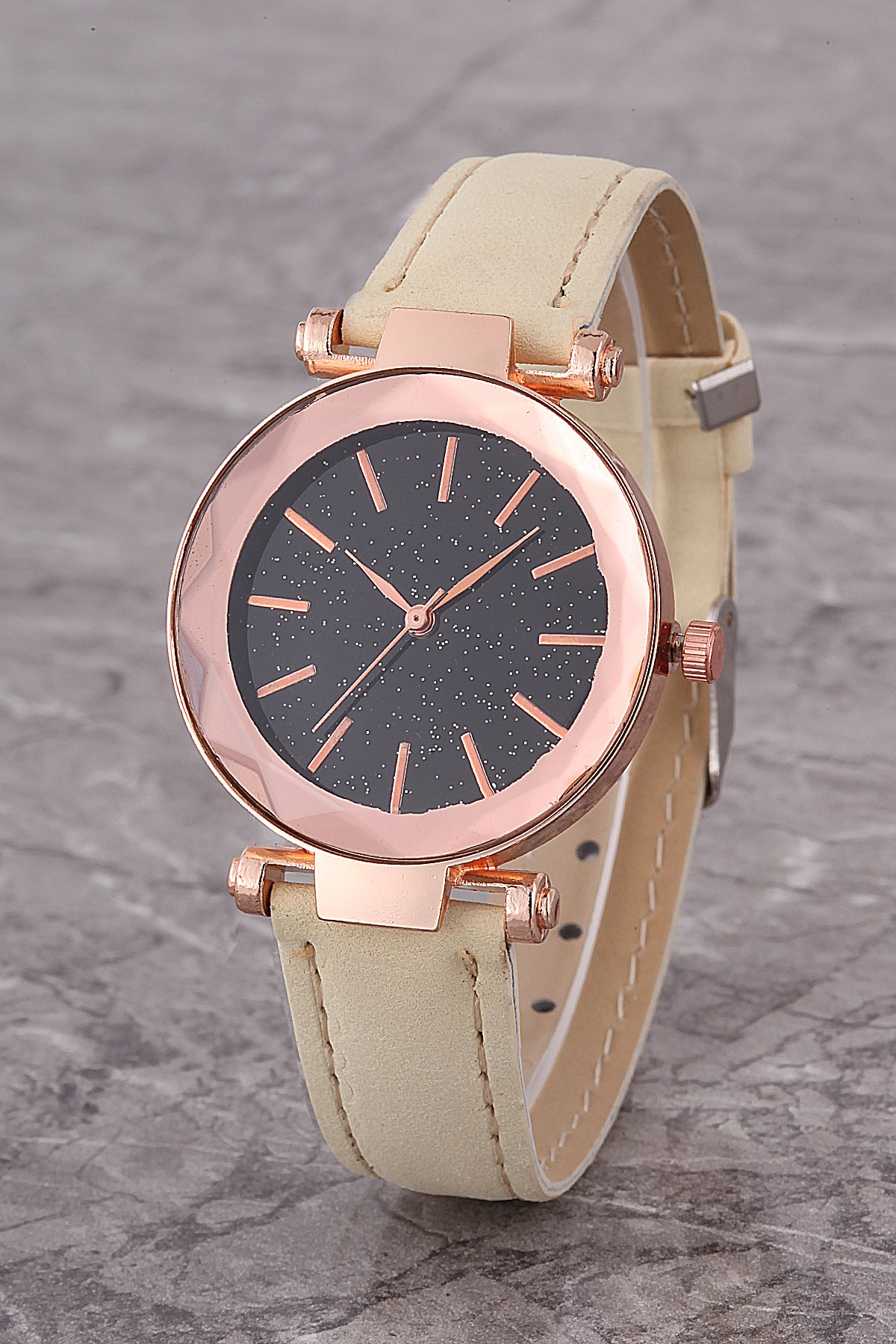 POLO55 PLKK007R008 Krem Renk Klasik Model Kadın Kol Saati