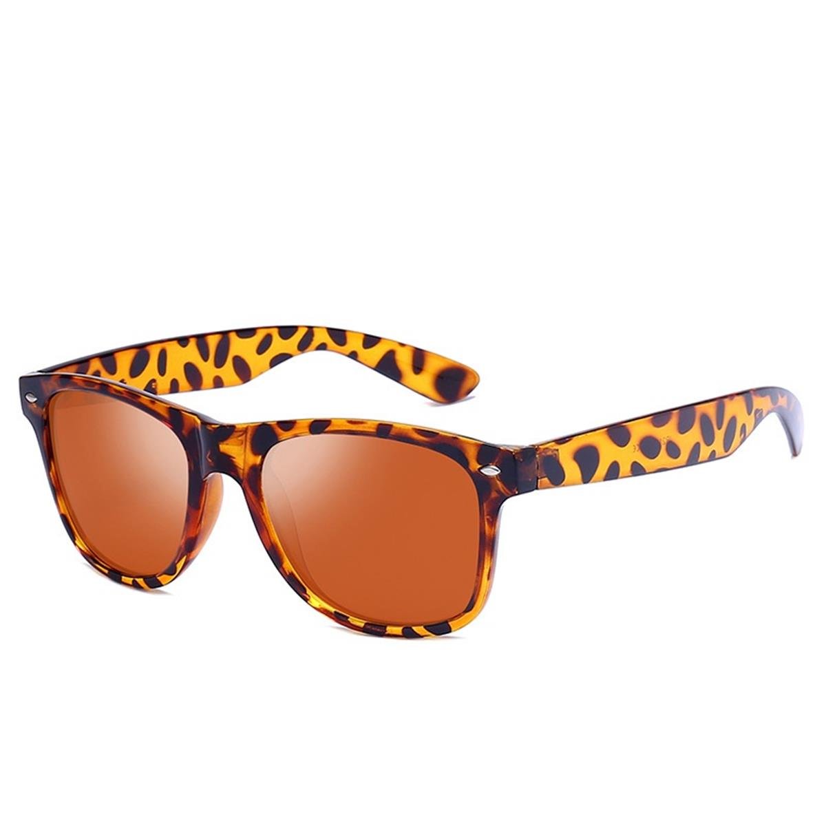 POLO55 Wayfarer Unisex Leopar Güneş Gözlüğü