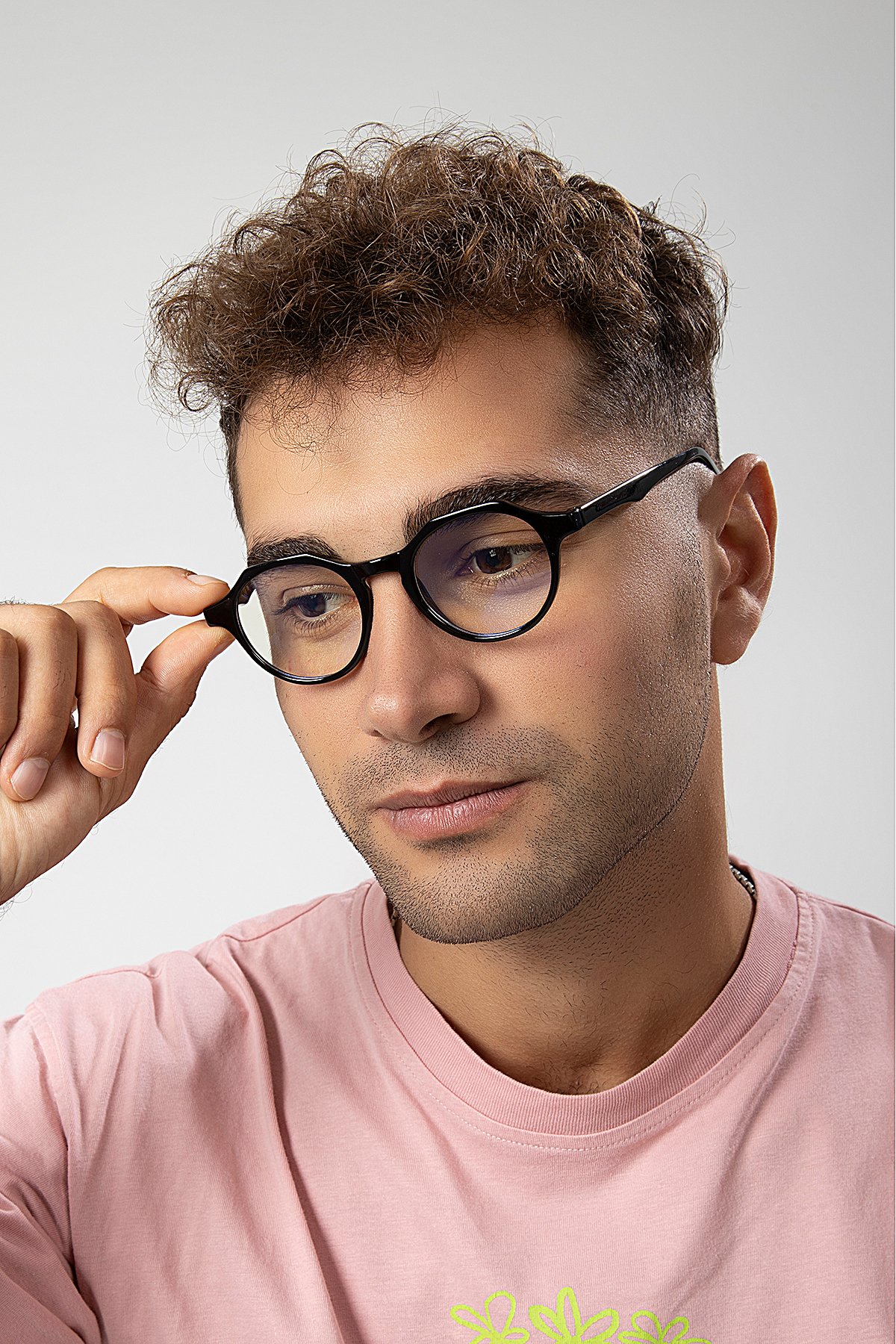 POLO55 Yuvarlak Model Erkek B-block Mavi Işık Korumalı Gözlük