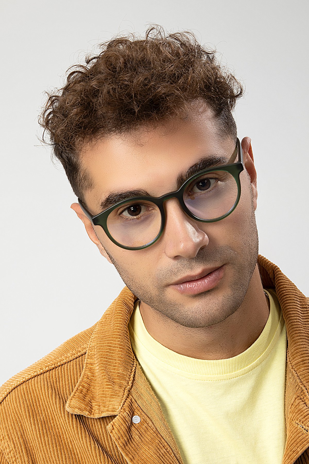 POLO55 Yuvarlak Model Erkek B-block Mavi Işık Korumalı Gözlük