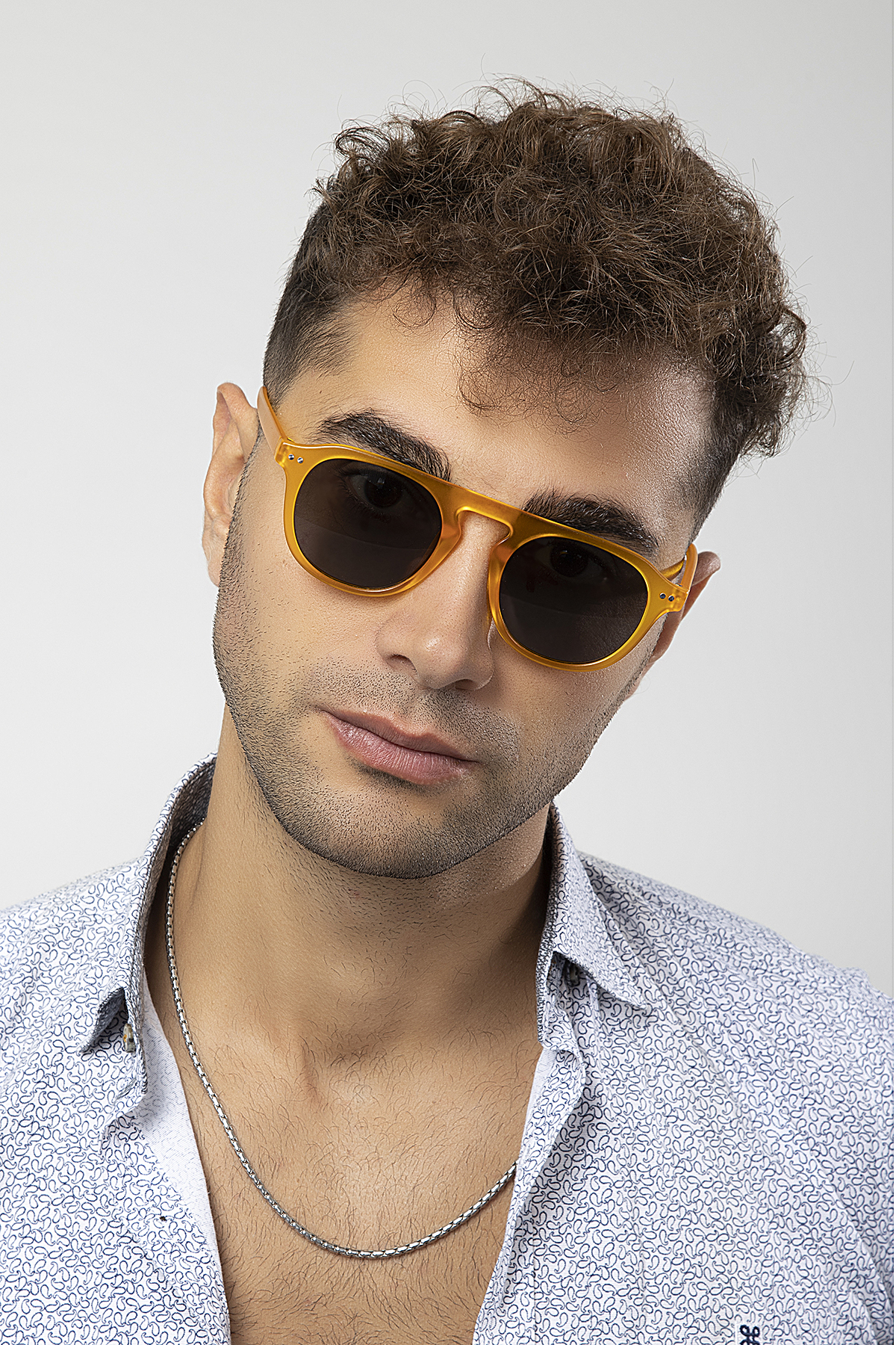 Retro Kare Anahtar Model Erkek Güneş Gözlüğü