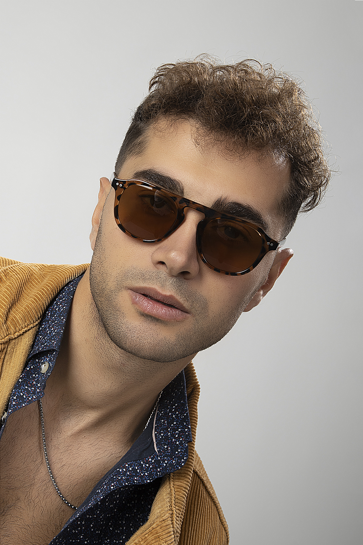 Retro Kare Anahtar Model Erkek Güneş Gözlüğü