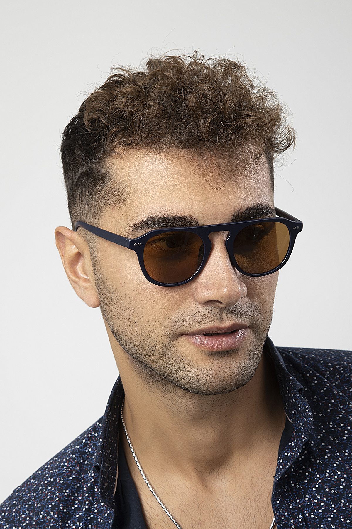 Retro Kare Anahtar Model Erkek Güneş Gözlüğü