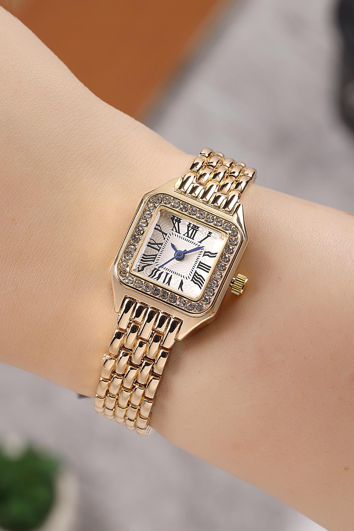 Roma Rakamlı Zirkon Taşlı Kadın Kol Saati PLUM007R001