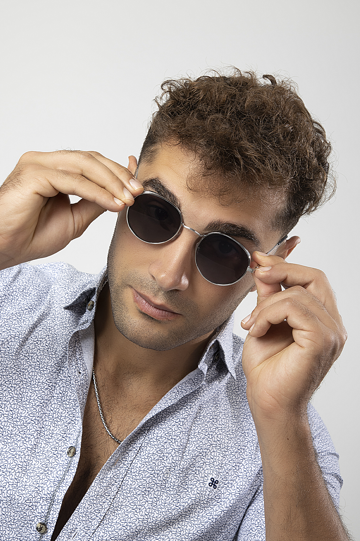 Siperli Round Metal Erkek Güneş Gözlüğü