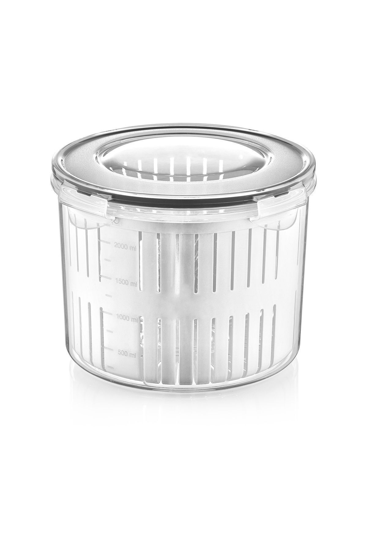 Süzgeçli Plastik Turşuluk-Zeytinlik 2.5 Lt.