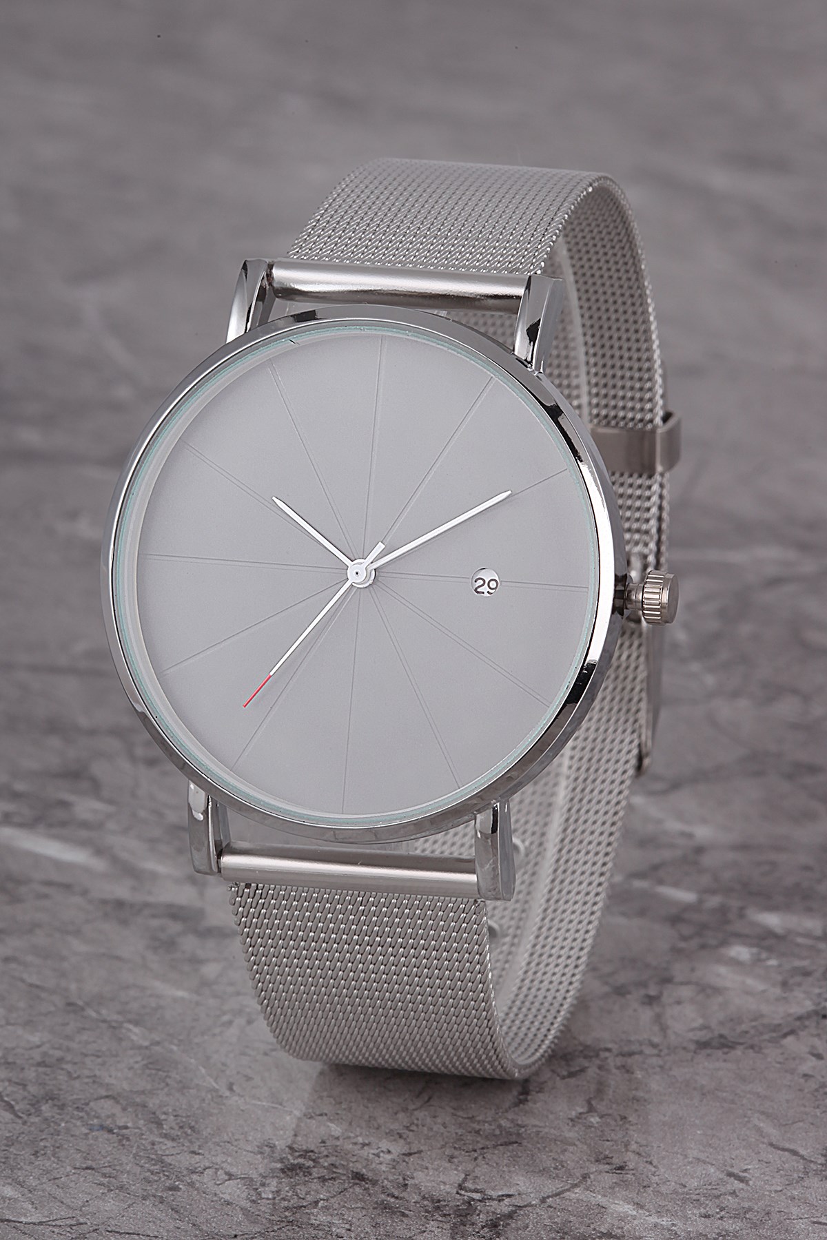 Takvimli Şık Kadran Hasır Kordon