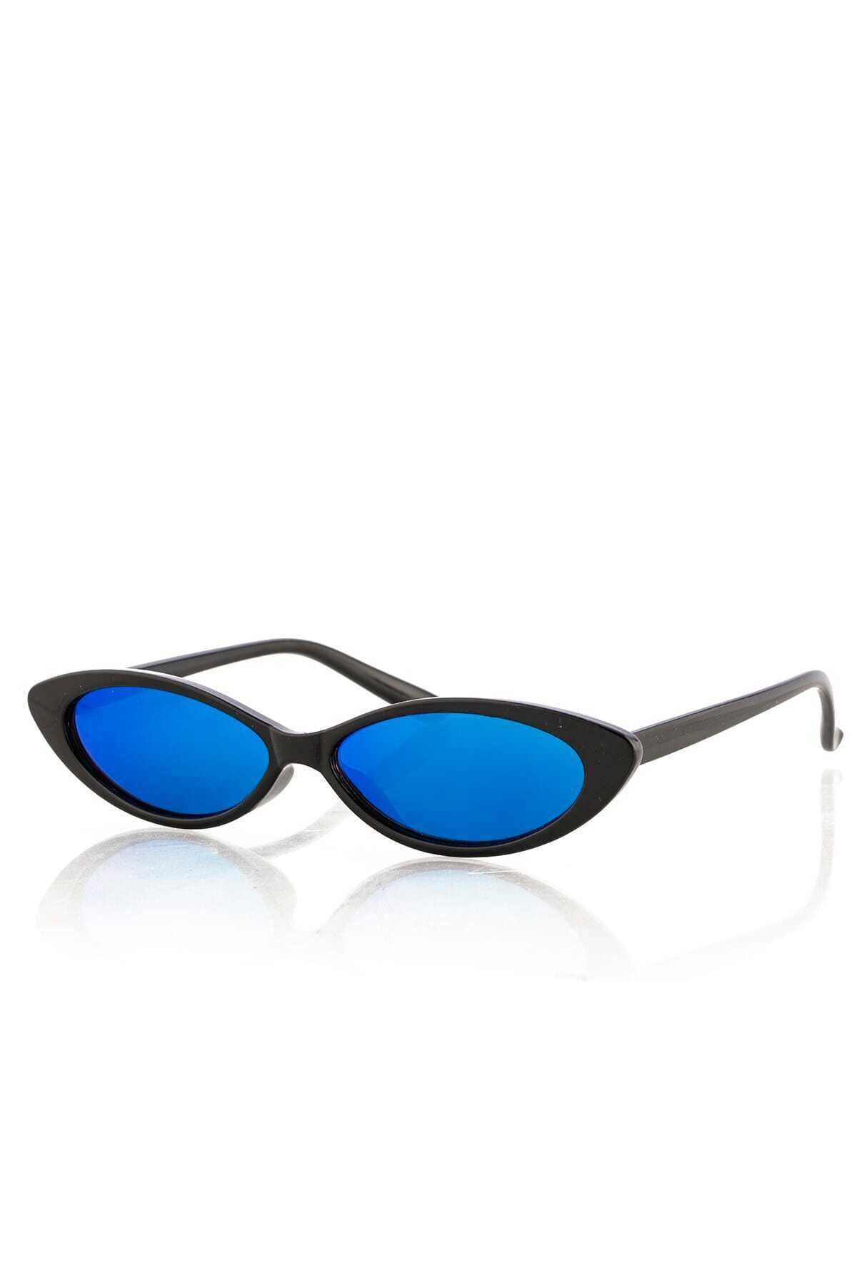 Ultra İnce Aynalı Elips Kadın Güneş Gözlüğü