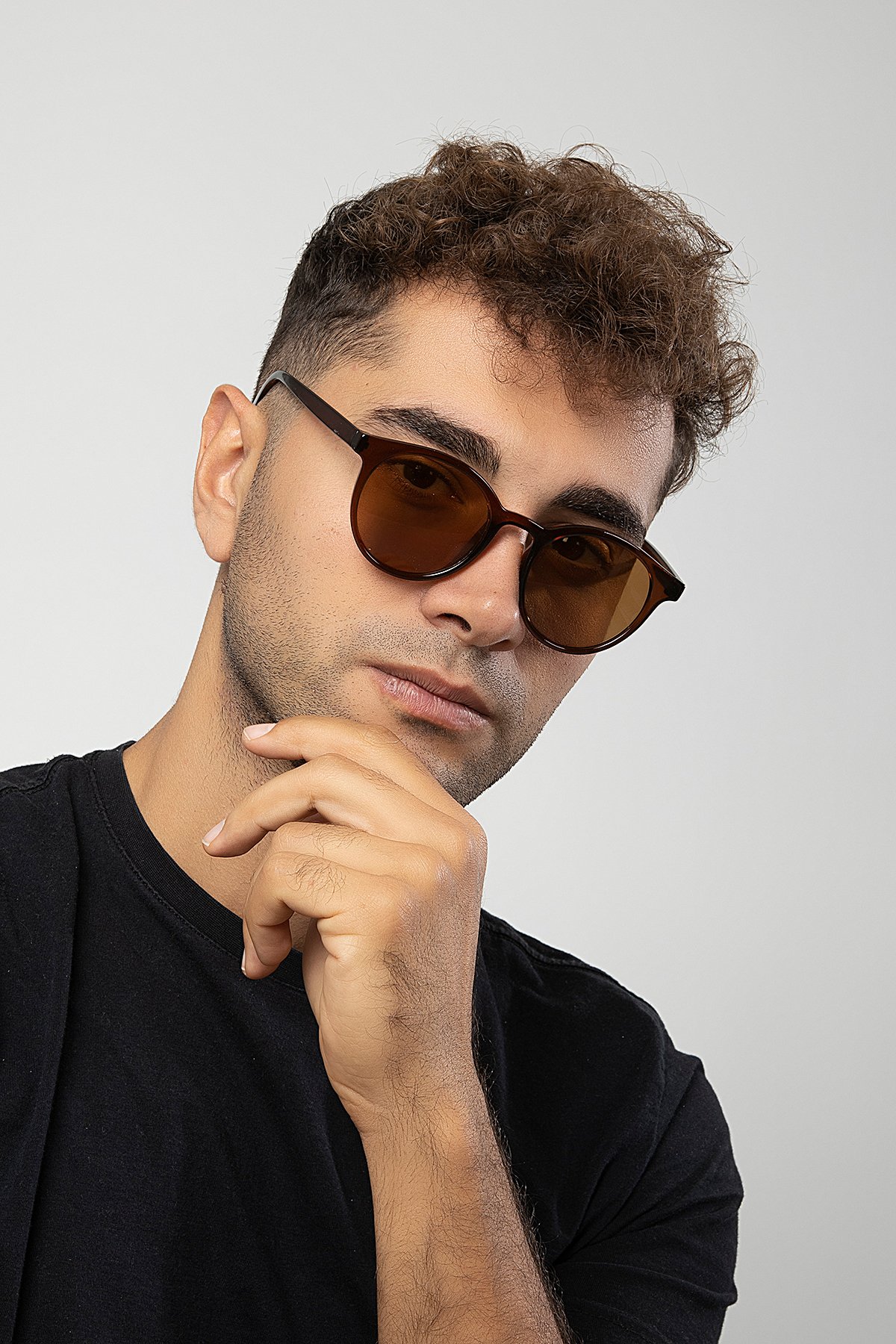 Yuvarlak Model Erkek Güneş Gözlüğü