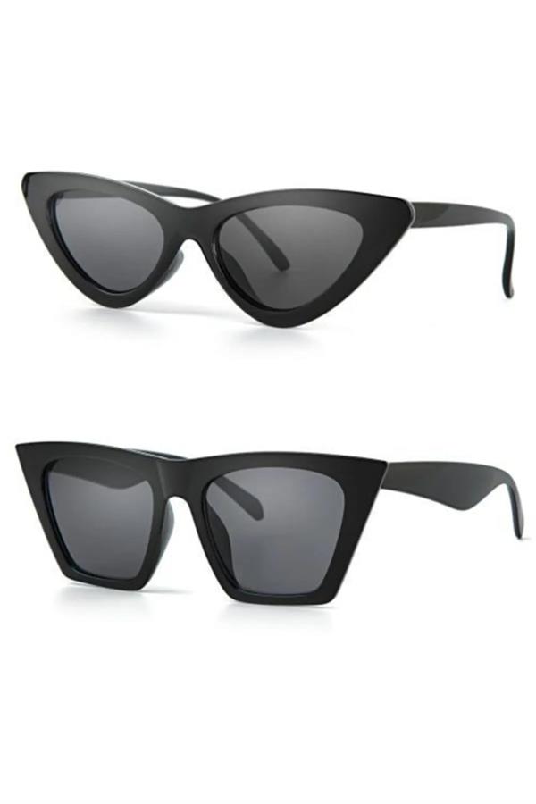 Cat Model 2'li Fashion Siyah Kadın Güneş Gözlüğü Kombini