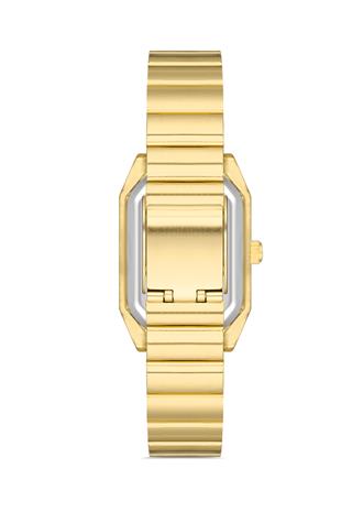 POLO55 Minimal Dikdörtgen Ayarlanabilir Kordon Gold Renk Kadın Kol Saati