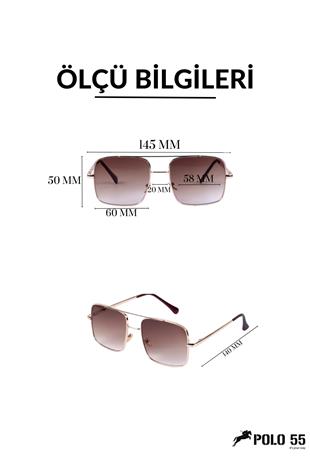 POLO55 Pl21ug001r06 Kahverengi Unisex Güneş Gözlüğü
