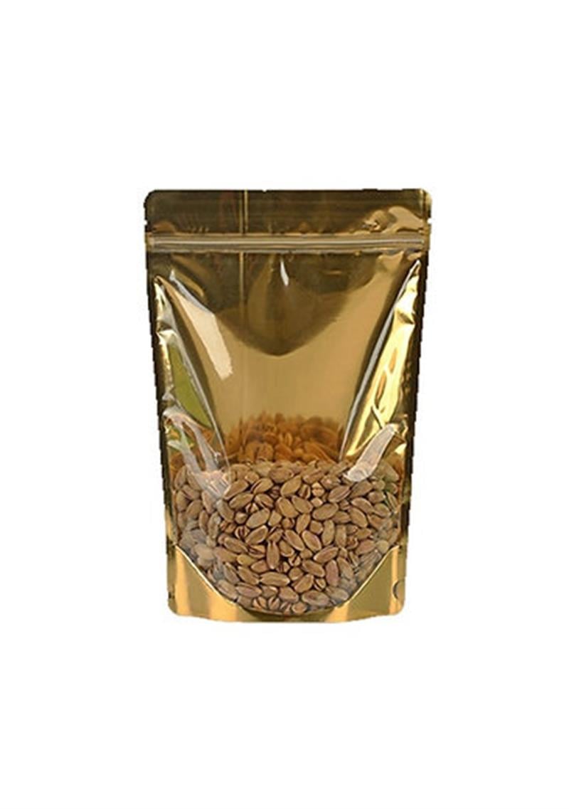 Gold şeffaf metalize kilitli doypack poşet-500 adet
