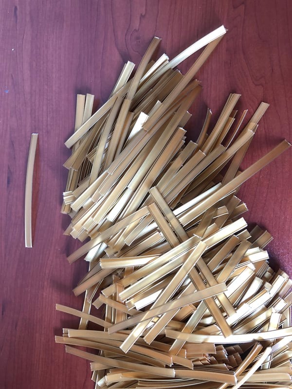 KLİPS-Altın (Gold) plastik paketleme klipsi-12 cm -1000 adet