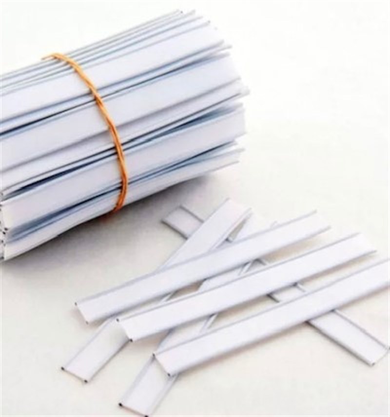 KLİPS-Beyaz (White) plastik paketleme klipsi-12 cm -1000 adet