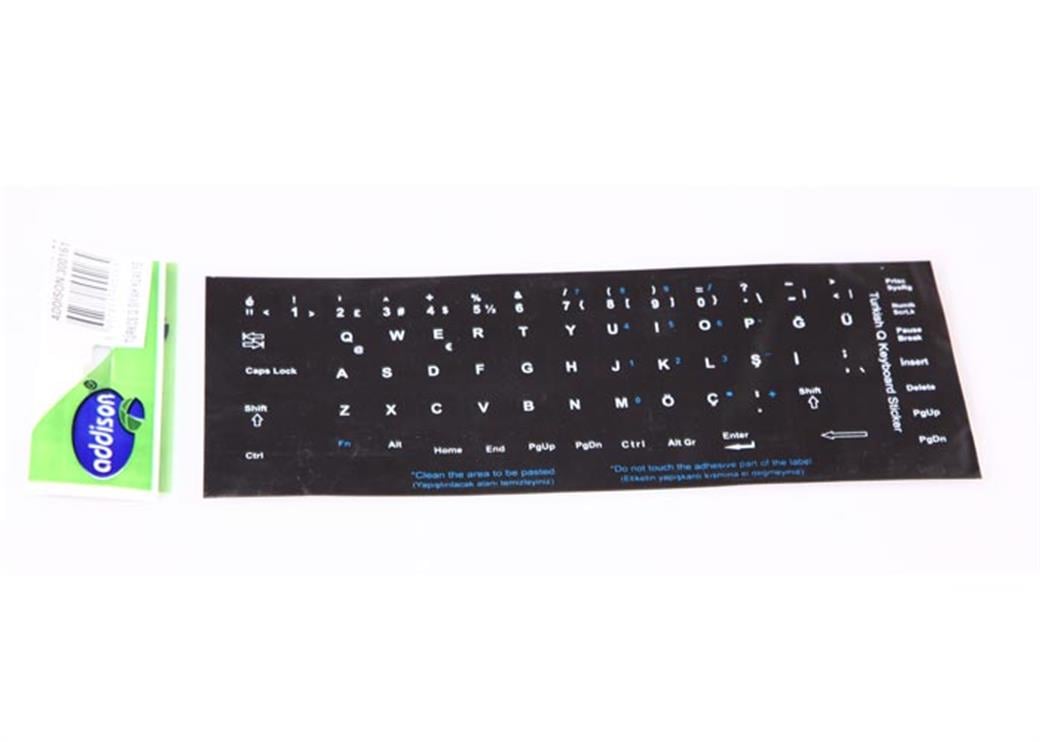 Addison 300161 Türkçe Q Siyah Klavye Stiker