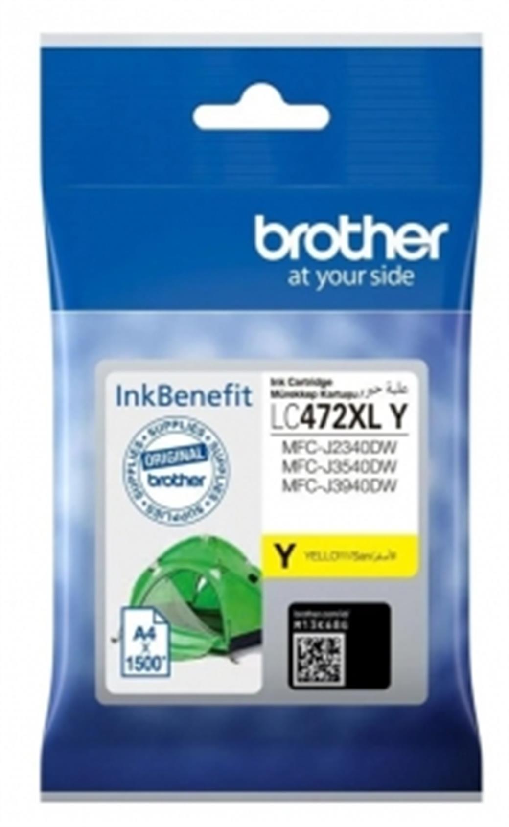 BROTHER SARI MÜREKKEP KARTUŞU LC472XL