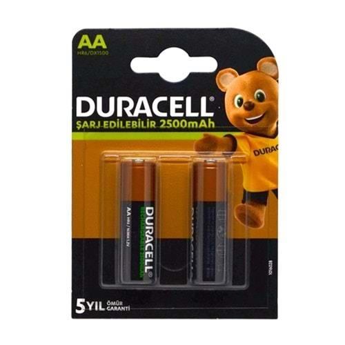 DURACELL HR6/DX1500 DC ŞARJ EDİLEBİLİR AA 2500mAH