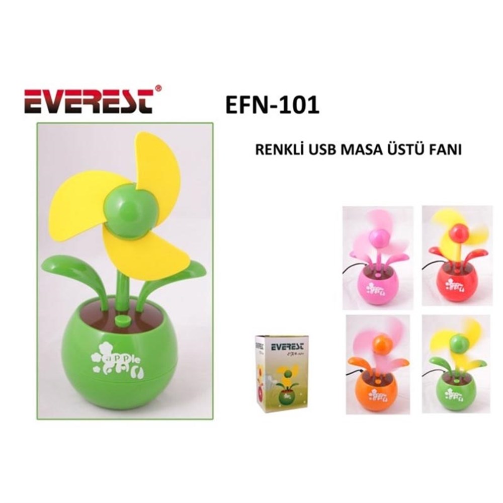 Everest EFN-101 Karışık Renkli Usb Fan