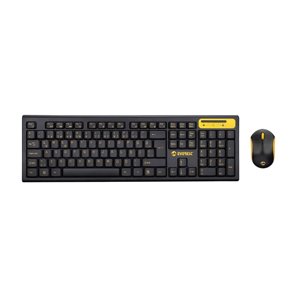 Everest KM-5535 Usb Multi Media Kablosuz Q Standart Klavye + Mouse Set