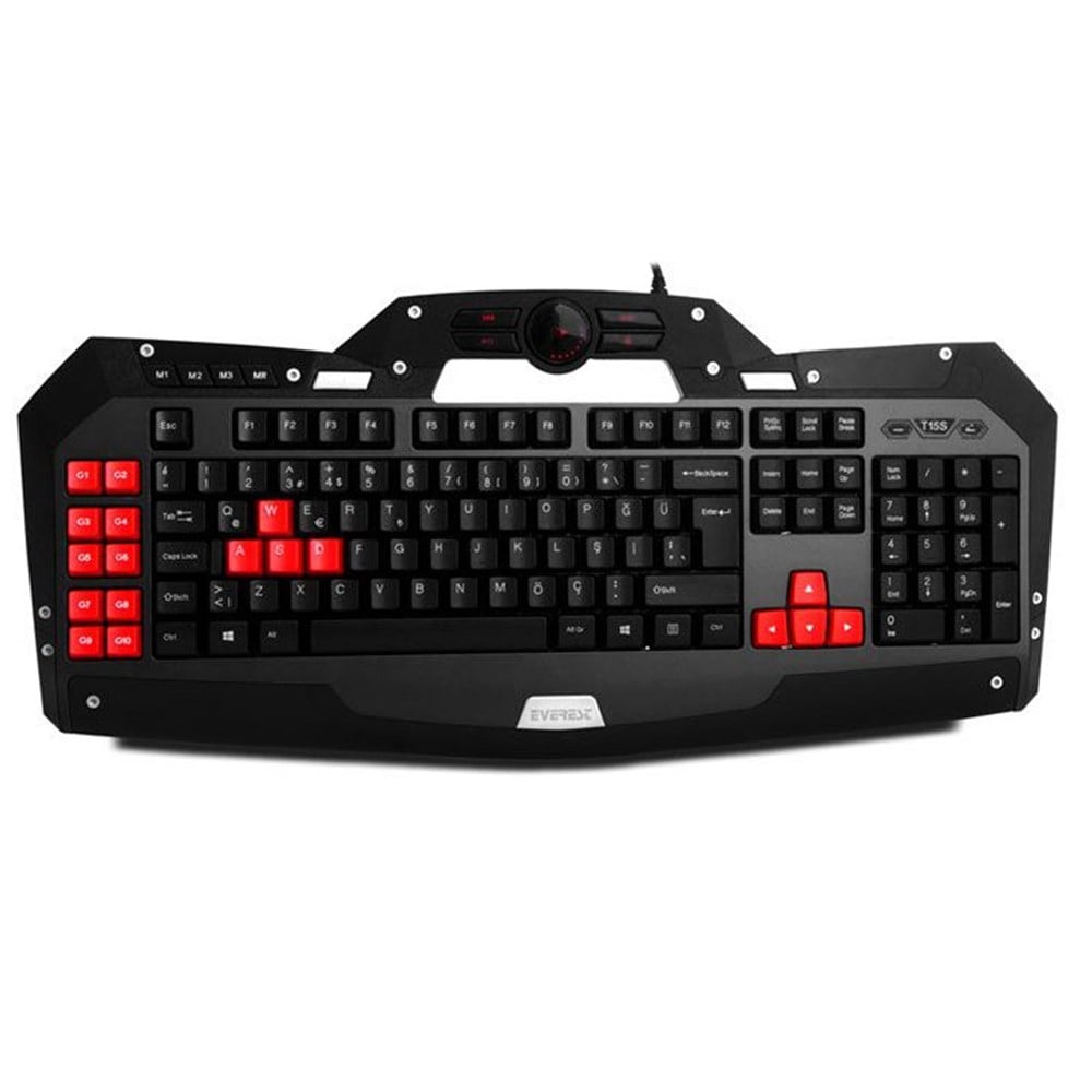 Everest Rampage DLK-5110 Siyah USB Makrolu Gaming 