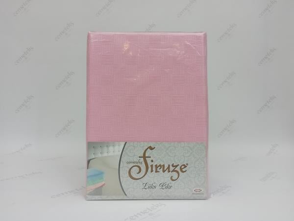 FİRUZE ÇİFT KİŞİLİK HASIR DOKUMA PİKE (PEMBE)