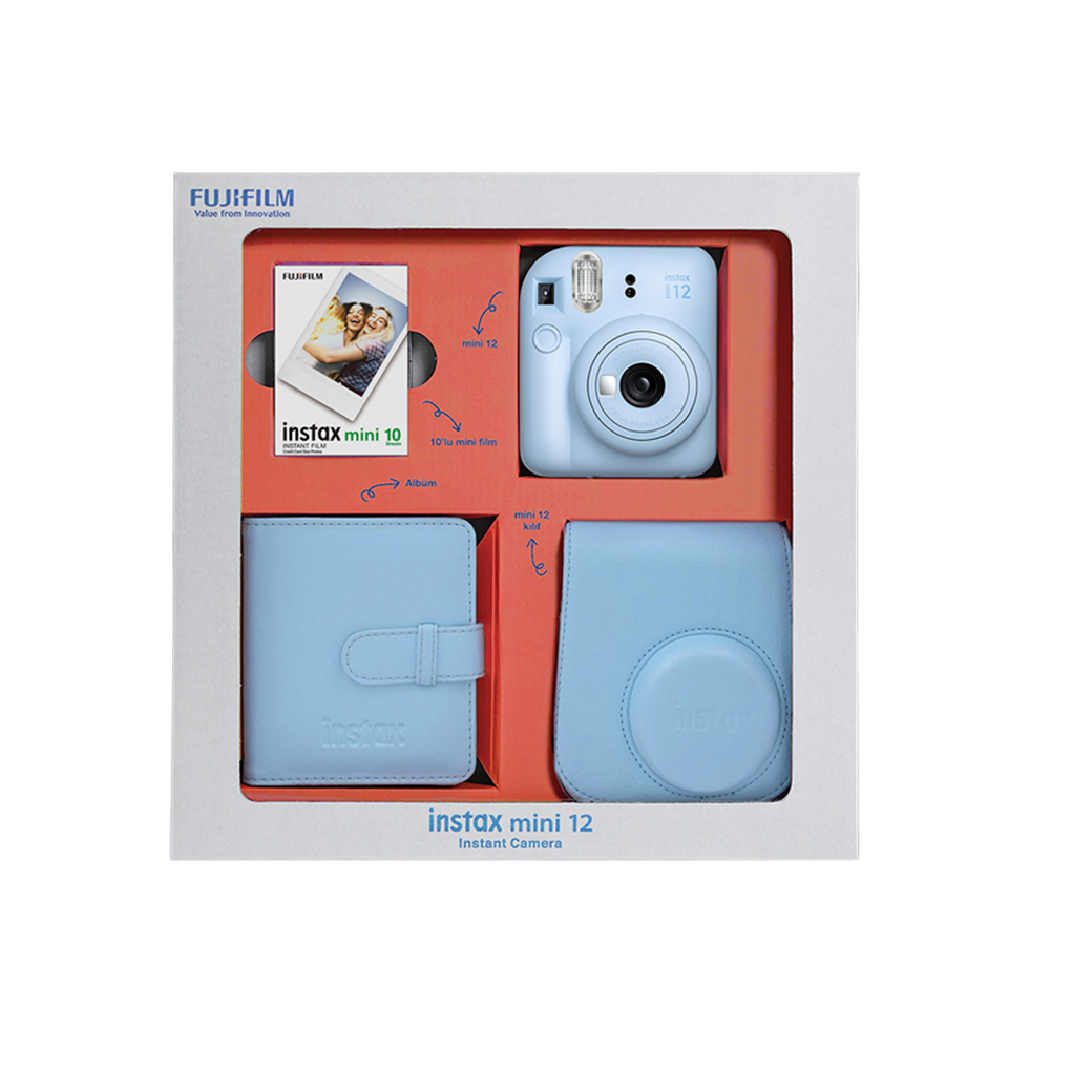 FUJI INSTAX MINI 12 PASTEL MAVİ BUNDLE BOX FOTSI00200