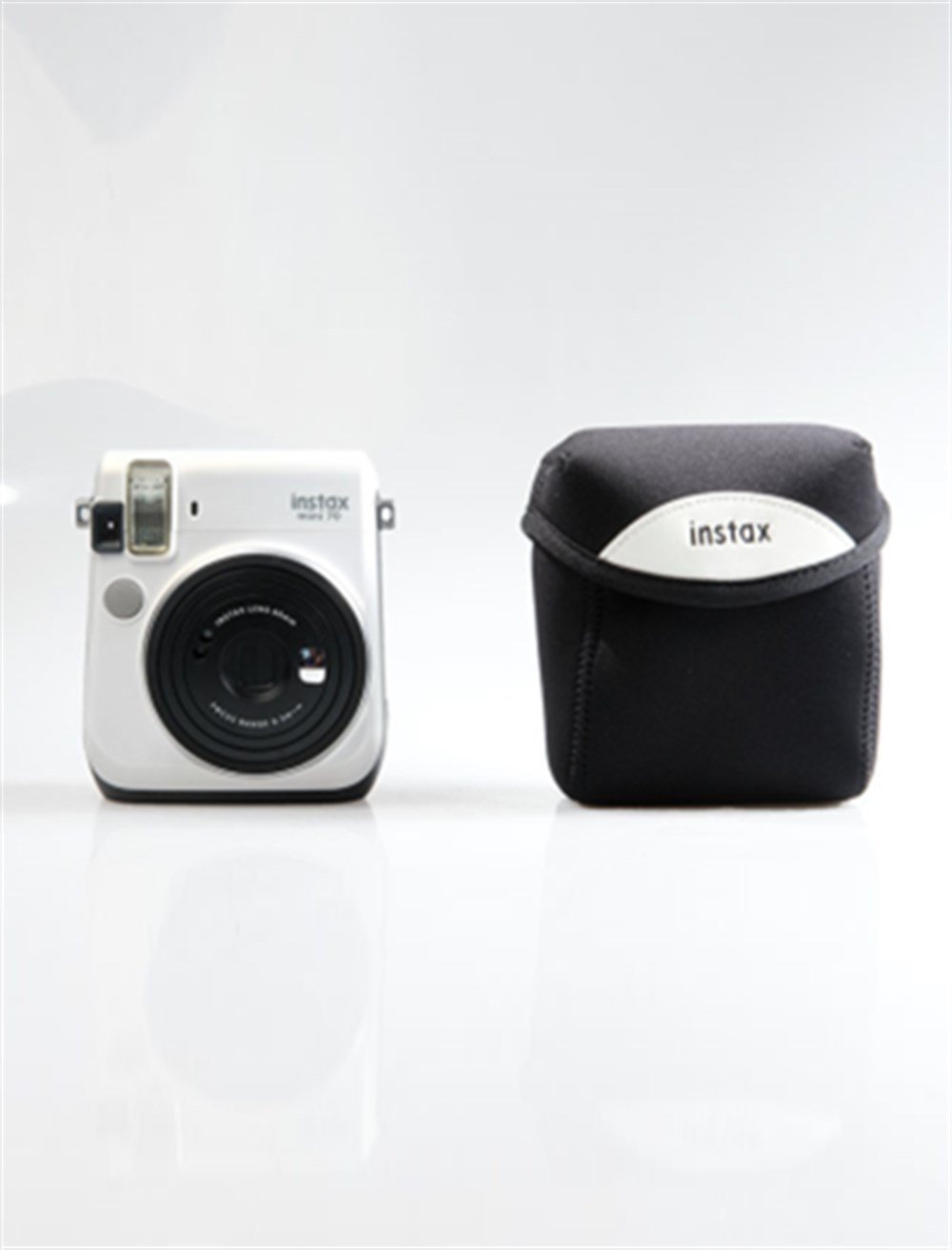 FUJI MINI 70 KUMAŞ KILIF (SİYAH - BEYAZ) FOTSIBC01