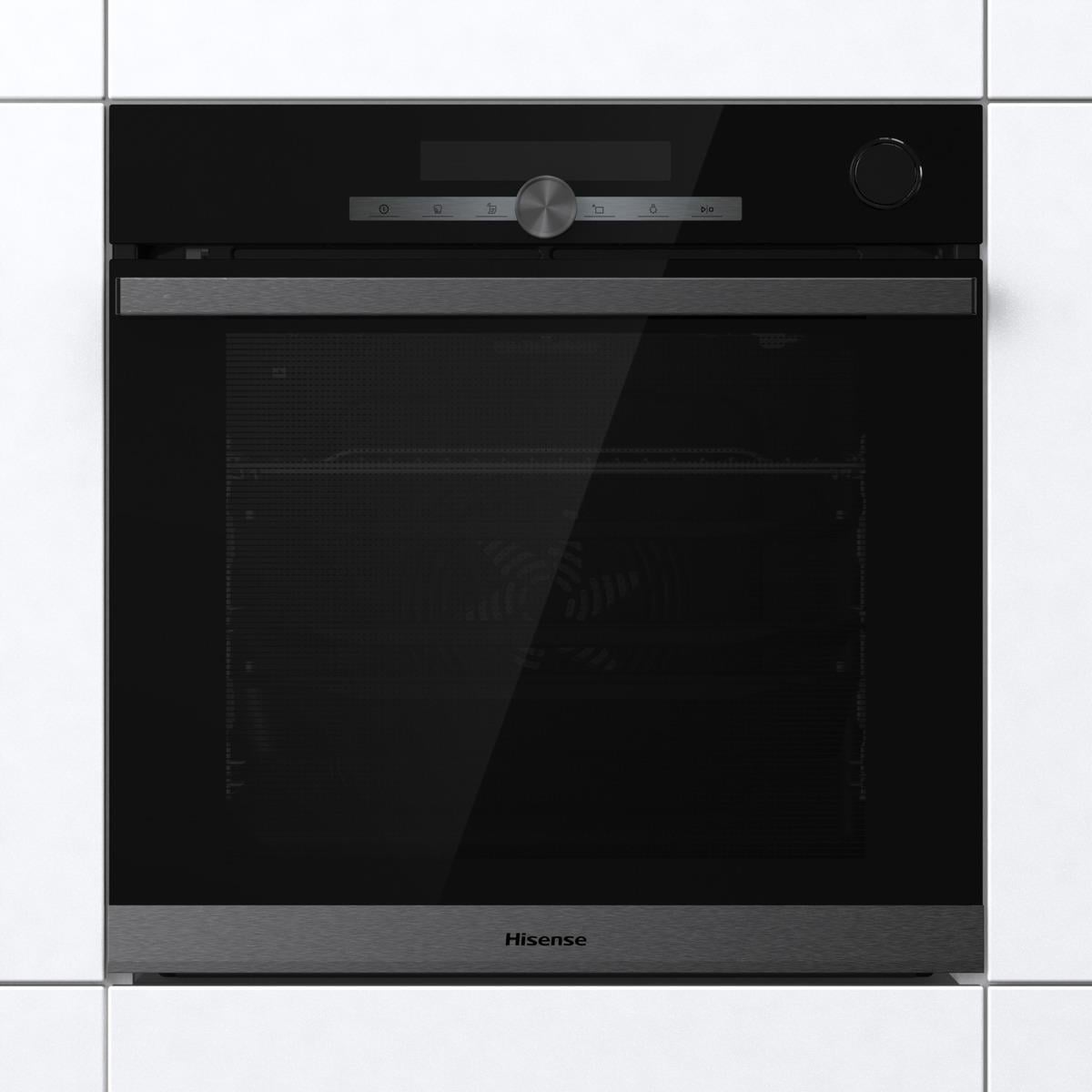 HISENSE BSA66334PG  77 LT. BUHAR DESTEKLİ ANKASTRE CAM FIRIN SİYAH