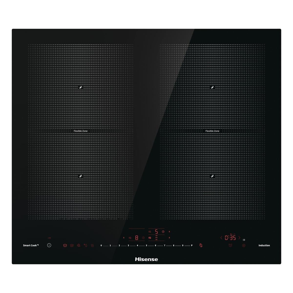 HISENSE I6456CB 4 GÖZLÜ 60 CM SİYAH CAM İNDÜKSİYON ANKASTRE OCAK