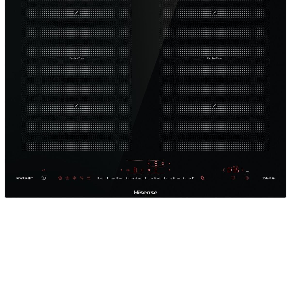 HISENSE IH646S 4 GÖZLÜ 60CM SIYAH CAM INDÜKSIYON ANKASTRE OCAK