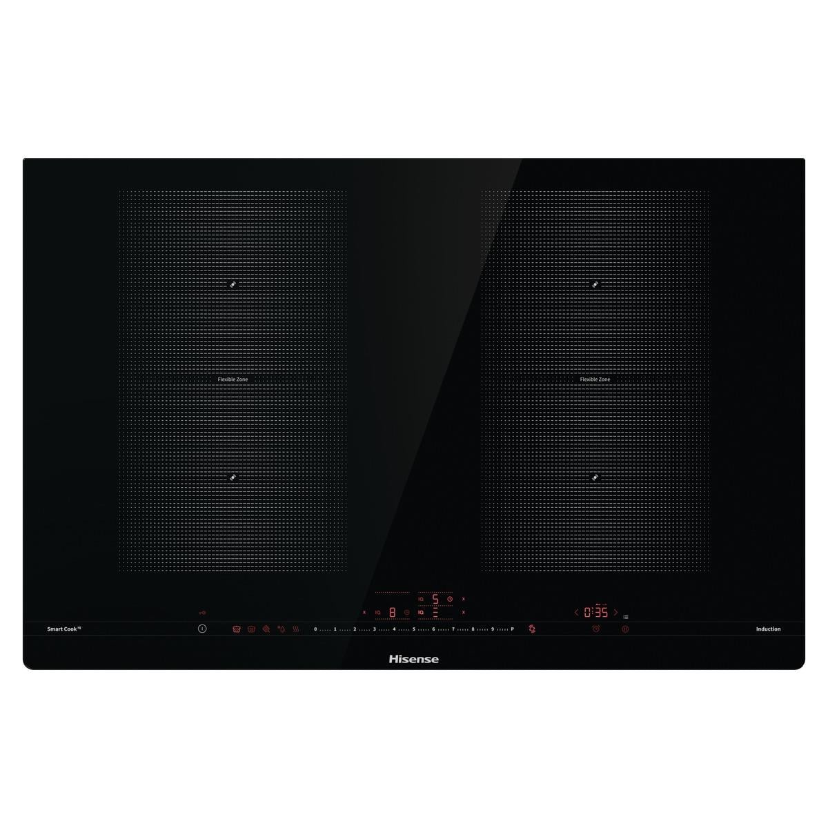 HISENSE IHS846S 4 GÖZLÜ 80CM SİYAH CAM İNDÜKSİYON ANKASTRE OCAK