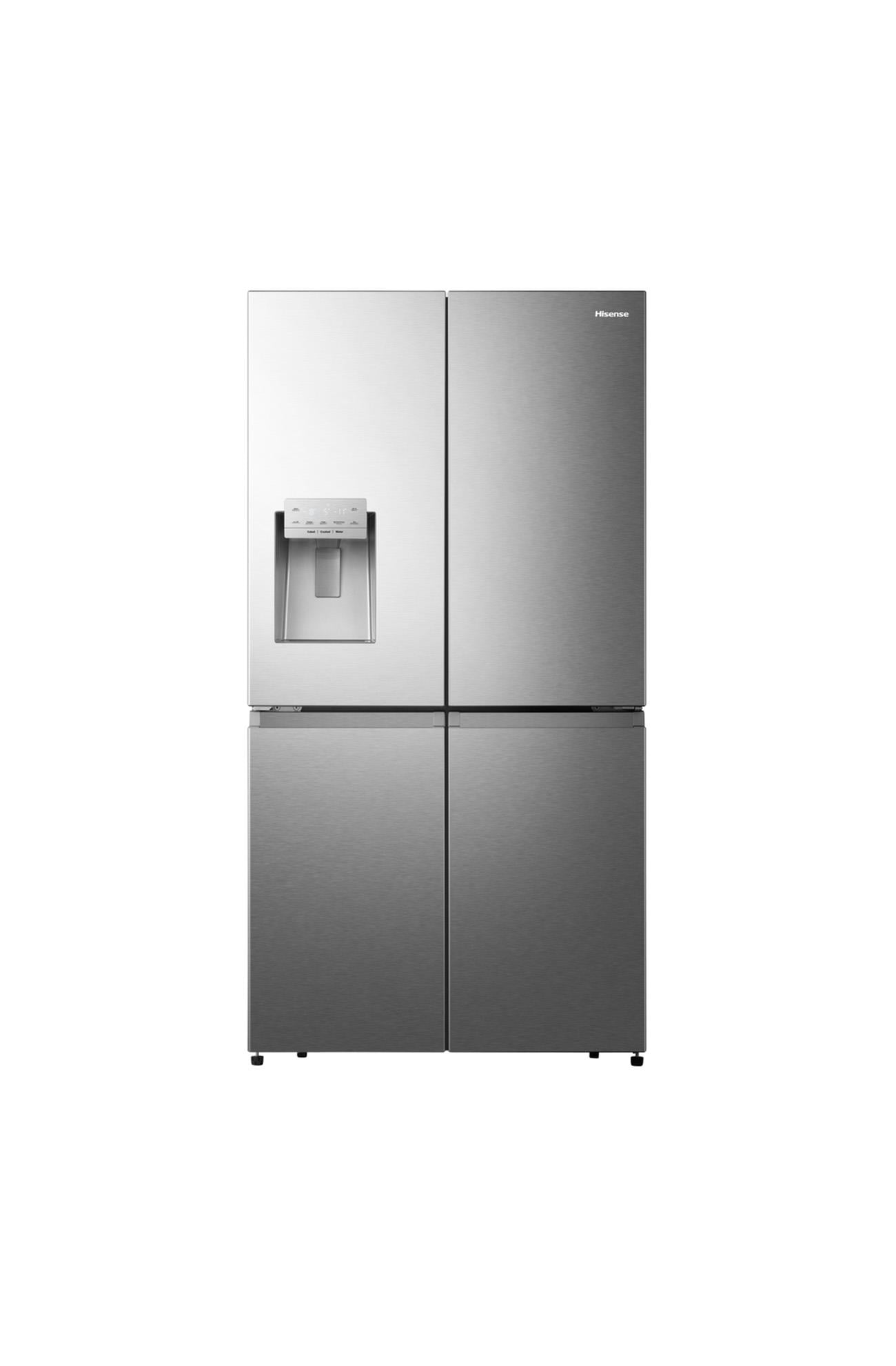 HISENSE RQ760N4SASE 584 LT. 4 KAPILI GARDROP TİPİ NO FROST SU/BUZ HAZNELİ INOX BUZDOLABI 