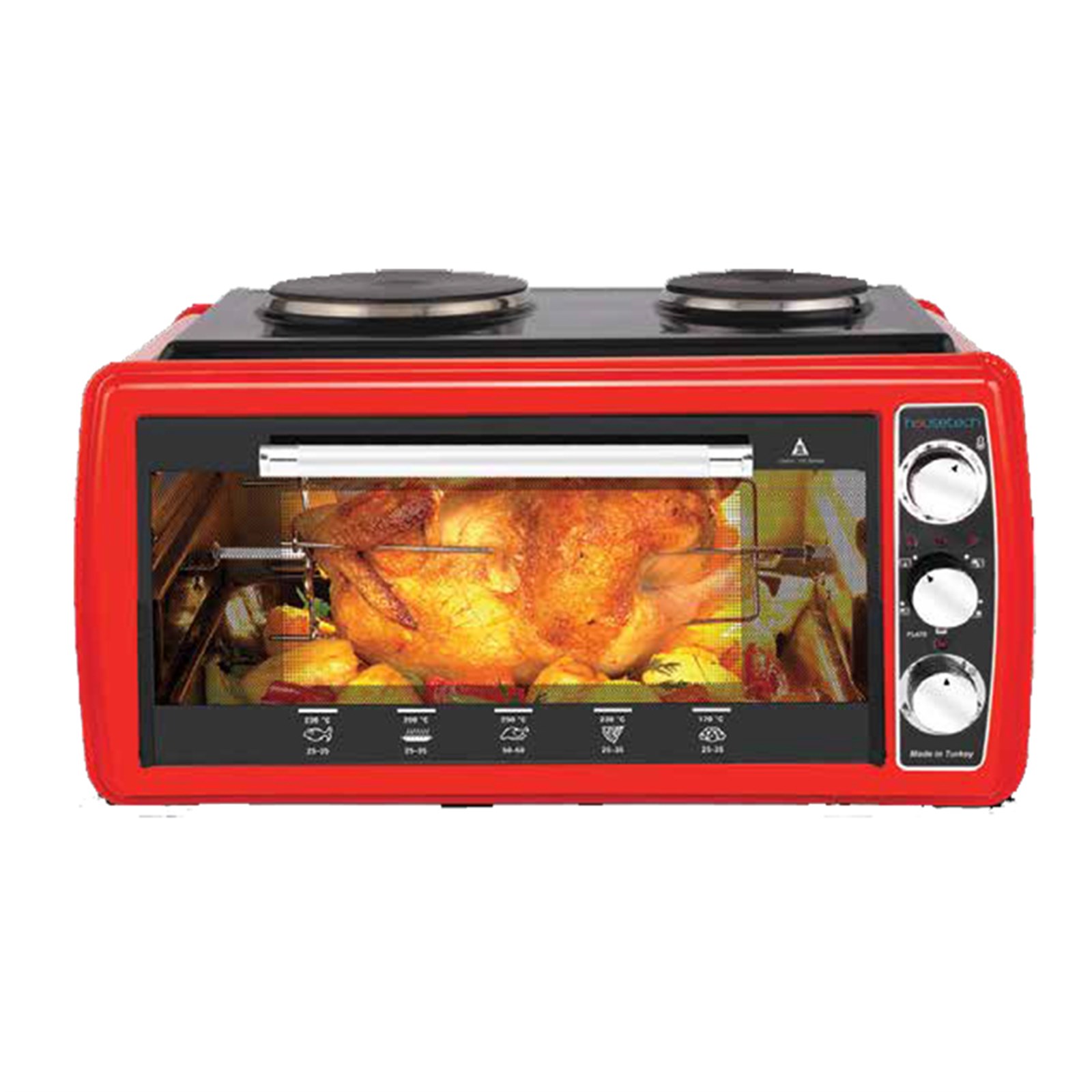 HOUSETECH HT 13007 ELEKTRİKLİ MİNİ FIRIN,TERMOSTAT
