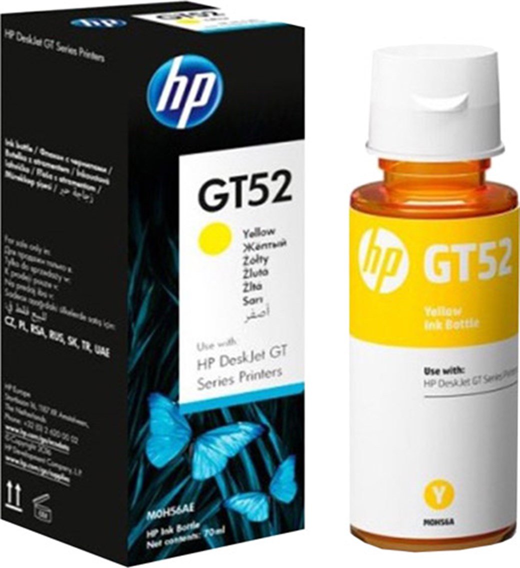 HP M0H56AE MÜREKKEP KARTUŞ YELLOW (GT52)