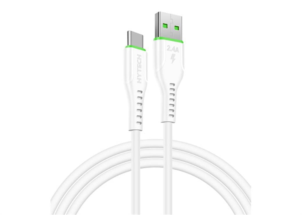 Hytech HY-X105 1m 2A Type-C Beyaz Şarj Kablosu